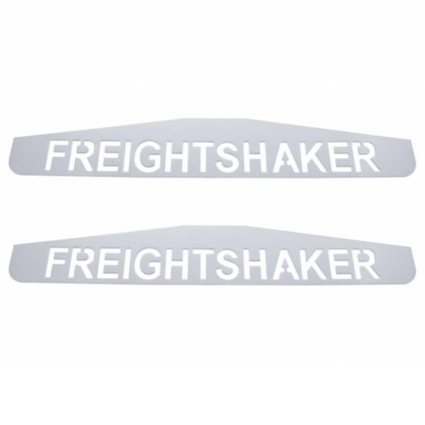 UNITED PACIFIC - UNITED PACIFIC - 10436P - PLACA DE SOLAPA DE LODO INFERIOR FREIGHTSHAKER CROMADA DE 4" X 24" - PERNO SOLDADO (TARJETA DE 2)