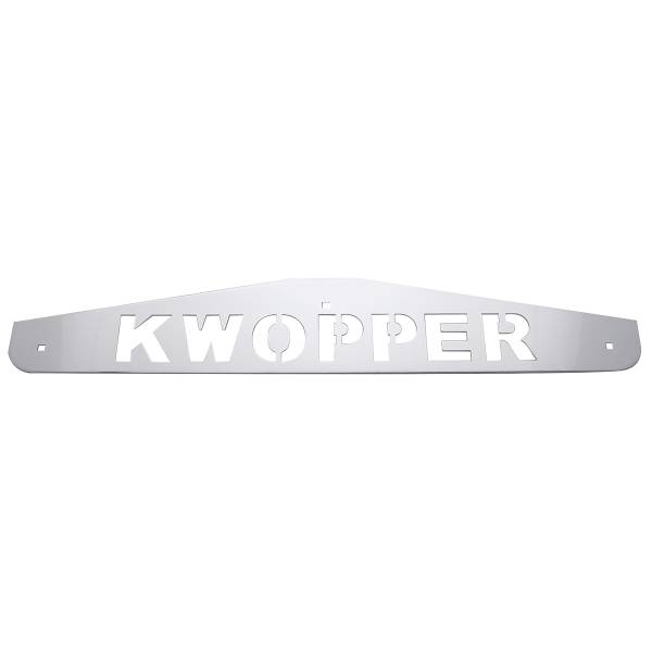 UNITED PACIFIC - UNITED PACIFIC - 10439 - PLACA DE GUARDABARROS INFERIOR KWOPPER CROMADA DE 4" X 24" - PERNO A TRAVÉS