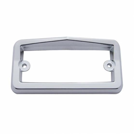 UNITED PACIFIC - UNITED PACIFIC - 10547 - BISEL DE LUZ DE VISERA RECTANGULAR DE PLÁSTICO CROMADO PARA FREIGHTLINER