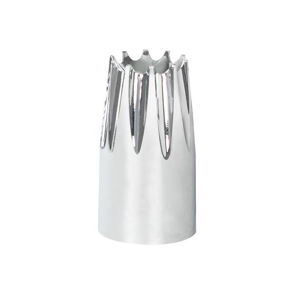 UNITED PACIFIC - UNITED PACIFIC - 10562B - TAPA DE TUERCA DE CORONA DE PLÁSTICO CROMADA DE 33 MM X 3-3/4" - ROSCADA (A GRANEL)