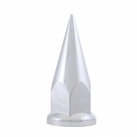 UNITED PACIFIC - UNITED PACIFIC - 10570B - TAPA DE TUERCA SUPER SPIKE DE PLÁSTICO CROMADA DE 33 MM X 4 7/8" - A PRESIÓN (A GRANEL)