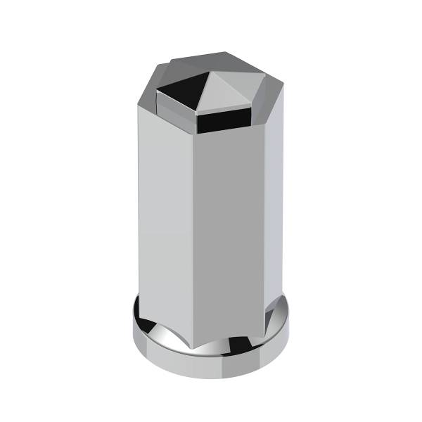 UNITED PACIFIC - UNITED PACIFIC - 10584B - TAPA DE TUERCA ROSCABLE ESTILO HEXAGONAL DE PLÁSTICO CROMADO DE 33 MM X 4-1/4" DE ALTO (A GRANEL)