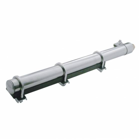 UNITED PACIFIC - UNITED PACIFIC - 10631 - SOPORTE DE LUJO PARA GUARDABARROS DE CUARTO DE INOXIDABLE - ABRAZADERAS EN U/TUBO DE 2" (PAR)