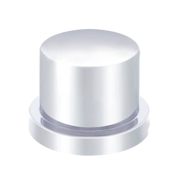 UNITED PACIFIC - UNITED PACIFIC - 10752B - TAPA DE TUERCA SUPERIOR PLANA DE PLÁSTICO CROMADA DE 9/16" X 11/16" - A PRESIÓN (A GRANEL)