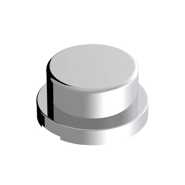 UNITED PACIFIC - UNITED PACIFIC - 10755 - TAPAS DE TUERCA PLANAS DE PLÁSTICO CROMADO DE 3/4" X 5/8" - A PRESIÓN (PAQUETE DE 10)