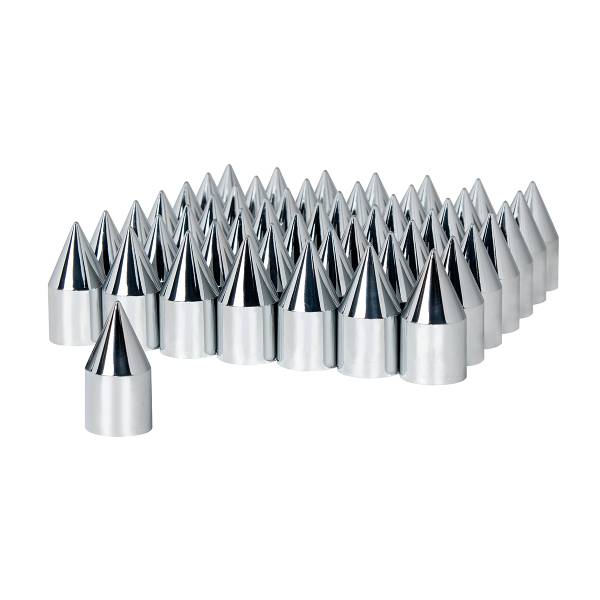 UNITED PACIFIC - UNITED PACIFIC - 10769CB - TAPAS DE TUERCA DE PLÁSTICO CROMADAS DE 33 MM X 3-1/8" - A PRESIÓN (PAQUETE DE 60)
