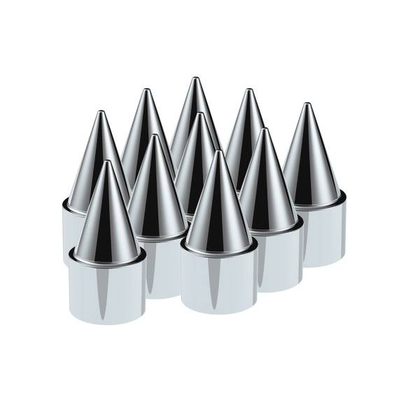 UNITED PACIFIC - UNITED PACIFIC - 10779 - TAPAS DE TUERCA DE PLÁSTICO CROMADAS DE 1-1/2" X 4-1/4" - A PRESIÓN (PAQUETE DE 10)