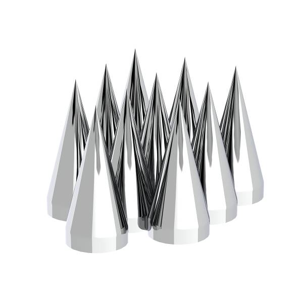 UNITED PACIFIC - UNITED PACIFIC - 10780 - TAPAS DE TUERCA DE PLÁSTICO X CROMADAS DE 33 MM X 4-1/2" - ROSCADAS (CAJA DE 10)