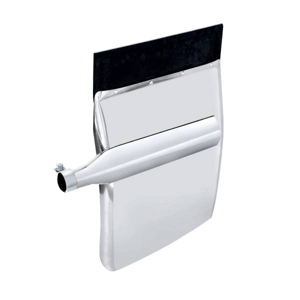 UNITED PACIFIC - UNITED PACIFIC - 10855 - JUEGO DE GUARDABARROS CUARTO DE INOXIDABLE DE 24" X 31" - SOPORTE TRIÁNGULO