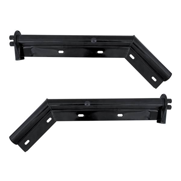 UNITED PACIFIC - UNITED PACIFIC - 10861 - COLGANTES PARA GUARDABARROS NEGROS DE 28" EN ÁNGULO DE 45 GRADOS - PATRÓN DE PERNOS DE 1-1/8" - SERIE DE COMPETICIÓN (PAR)