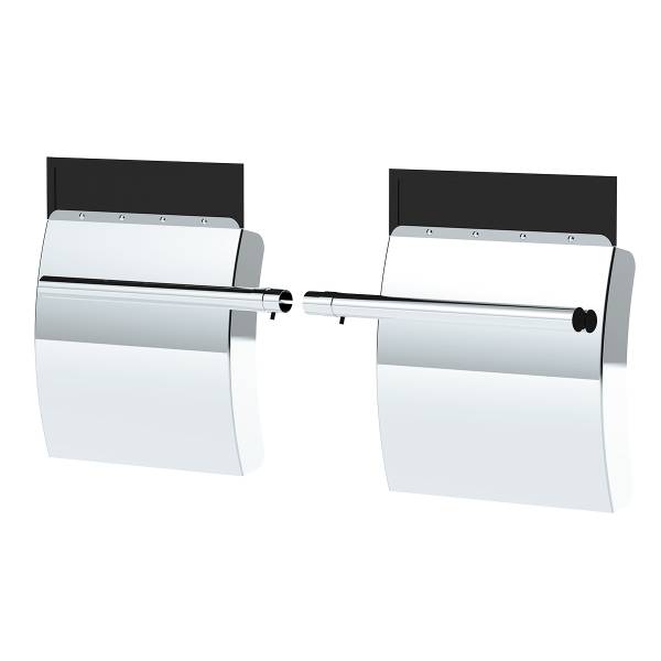 UNITED PACIFIC - UNITED PACIFIC - 10906 - GUARDABARROS CUARTO DE ACERO INOXIDABLE 430 DE 24" X 24" CON JUEGO DE SOPORTE PARA TUBO - PARED LATERAL DE 4"