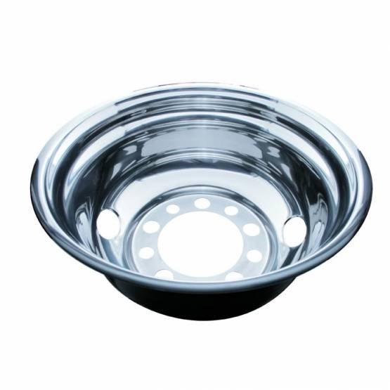 UNITED PACIFIC - UNITED PACIFIC - 20356 - TAPA DE RUEDA TRASERA DE ACERO INOXIDABLE DE 24-1/2" DE EXTERIOR SOLAMENTE - 2 AGUJEROS DE VENTILACIÓN, PILOTO POR ESPÁRRAGO
