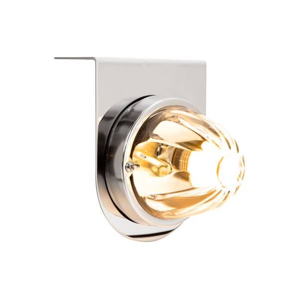 UNITED PACIFIC - UNITED PACIFIC - 20406 - LUZ DE SANDÍA DE VIDRIO DE DOBLE FUNCIÓN CON KIT DE SOPORTE DE LUZ DE ACERO INOXIDABLE CON BOMBILLA LED TRANSPARENTE