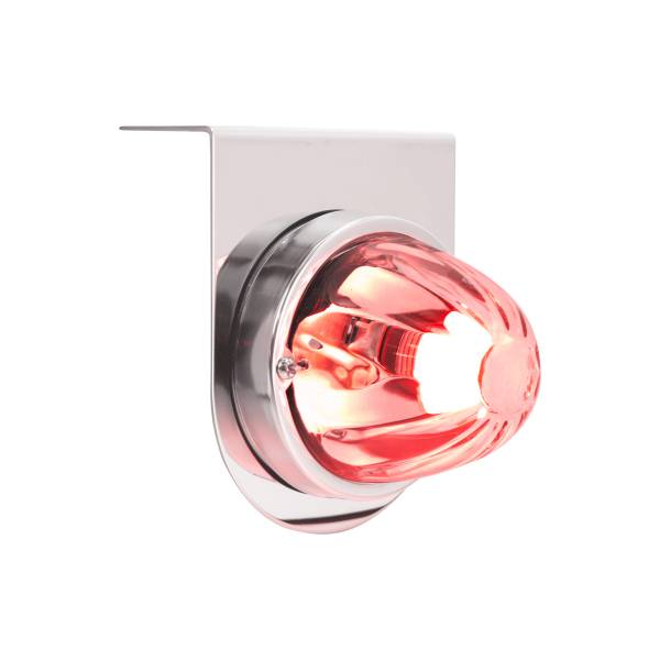 UNITED PACIFIC - UNITED PACIFIC - 20414 - LUZ DE SANDÍA DE VIDRIO DE DOBLE FUNCIÓN CON KIT DE SOPORTE DE LUZ DE ACERO INOXIDABLE CON BOMBILLA LED-LED ROJO