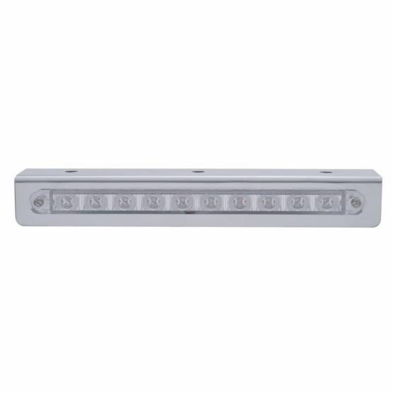 UNITED PACIFIC - UNITED PACIFIC - 20764 - SOPORTE DE LUZ DE ACERO INOXIDABLE DE 9-3/4" CON 10 LED BARRA DE LUCES DE 9" - LED ROJO/LENTE TRANSPARENTE