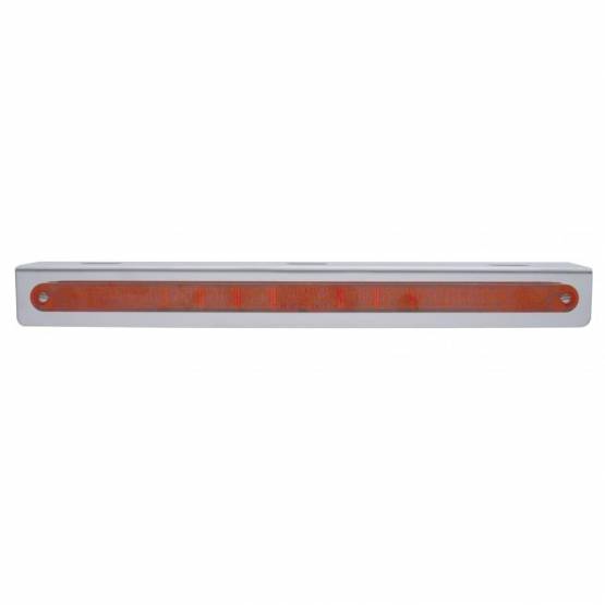 UNITED PACIFIC - UNITED PACIFIC - 20772 - SOPORTE DE LUZ DE ACERO INOXIDABLE DE 12-3/4" CON 14 LED BARRA DE LUCES DE 12" - LED ROJO/LENTE ROJA
