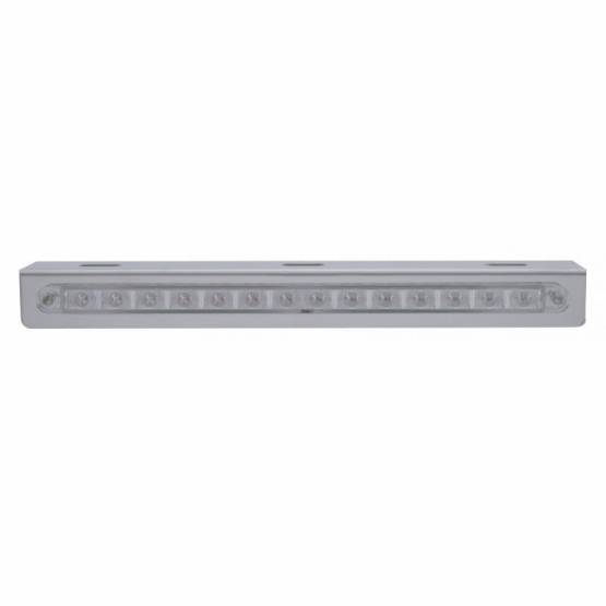 UNITED PACIFIC - UNITED PACIFIC - 20774 - SOPORTE DE LUZ DE ACERO INOXIDABLE DE 12-3/4" CON 14 LED BARRA DE LUCES DE 12" - LED ROJO/LENTE TRANSPARENTE