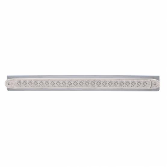 UNITED PACIFIC - UNITED PACIFIC - 20858 - SOPORTE DE LUZ REFLECTORA DE ACERO INOXIDABLE DE 17-5/16" CON 23 LED BARRA DE LUZ REFLECTORA DE 17-1/4" -LED ROJO/LEENTE TRANSPARENTE