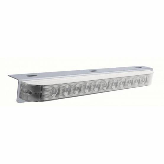 UNITED PACIFIC - UNITED PACIFIC - 20904 - SOPORTE DE LUZ DE ACERO INOXIDABLE DE 17-5/16" CON 11 LED BARRA DE LUCES DE 17" - LED ROJO/LENTE TRANSPARENTE