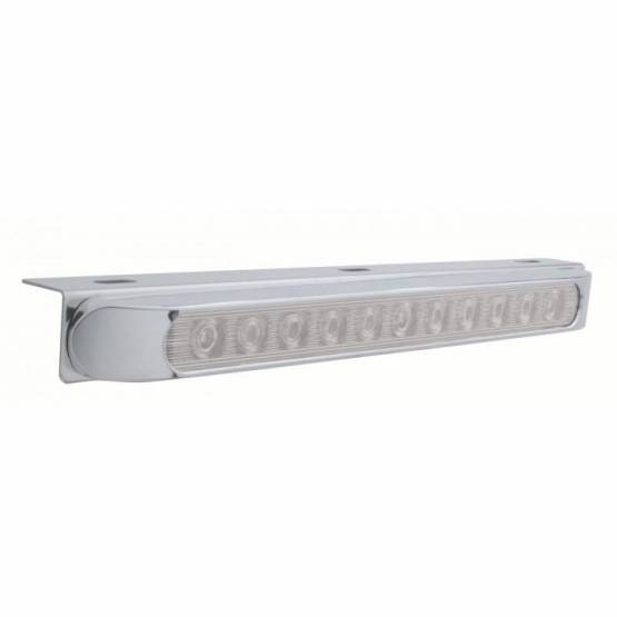 UNITED PACIFIC - UNITED PACIFIC - 20908 - SOPORTE DE LUZ DE ACERO INOXIDABLE DE 17-5/16" CON 11 LED BARRA DE LUCES DE 17" Y BISEL - LED ROJO/LENTE TRANSPARENTE