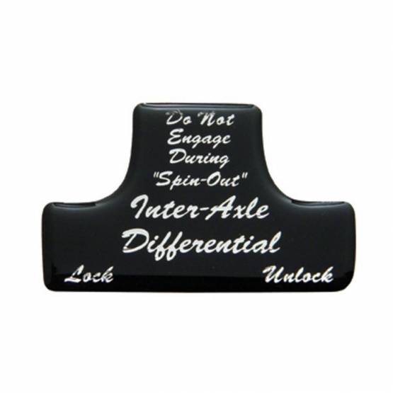 UNITED PACIFIC - UNITED PACIFIC - 21010-1K - SÓLO ETIQUETA PROTECTORA DEL INTERRUPTOR DEL DIFERENCIAL DEL EJE - NEGRO