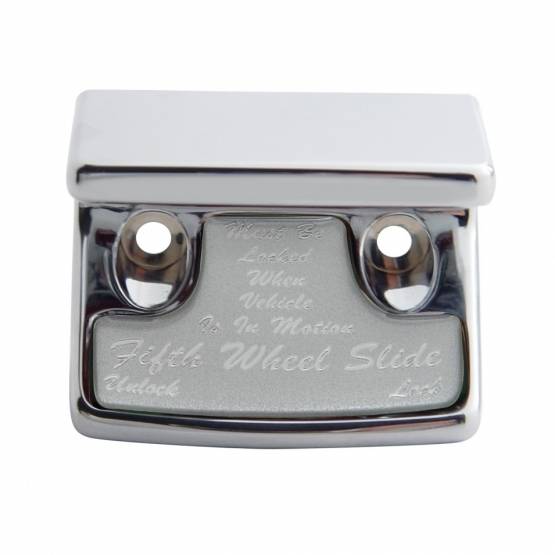 UNITED PACIFIC - UNITED PACIFIC - 21025 - PROTECCIÓN DEL INTERRUPTOR DE QUINTA RUEDA DE PLÁSTICO CROMADO CON PEGATINA BRILLANTE PARA FREIGHTLINER CLASSIC 1990-2010 - PEGATINA PLATA