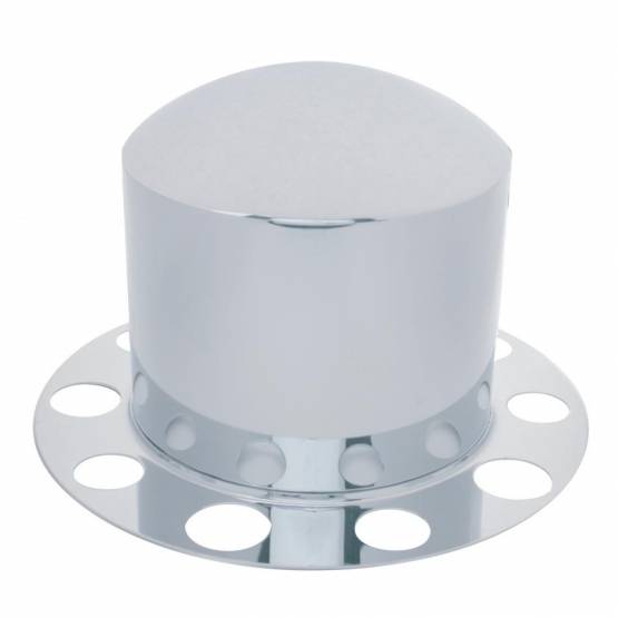 UNITED PACIFIC - UNITED PACIFIC - 21210 - KIT DE 2 PIEZAS DE TAPA DE EJE TRASERO DOMO DE INOXIDABLE PARA TAPA DE TUERCA DE 1-1/2" - RUEDA DE ACERO