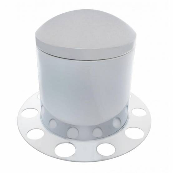 UNITED PACIFIC - UNITED PACIFIC - 21212 - KIT DE 3 PIEZAS DE TAPA DE EJE TRASERO DOMO DE INOXIDABLE PARA TAPA DE TUERCA DE 1-1/2" - RUEDA DE ACERO