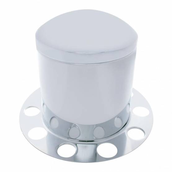 UNITED PACIFIC - UNITED PACIFIC - 21213 - KIT DE 3 CUBIERTAS DE EJE TRASERO DOMO DE INOXIDABLE PARA TAPA DE TUERCA DE 1-1/2" - RUEDA DE ALUMINIO