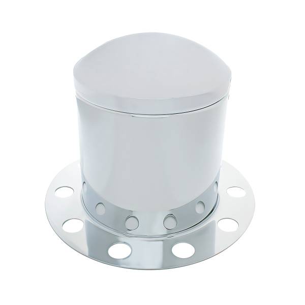UNITED PACIFIC - UNITED PACIFIC - 21221 - KIT DE 3 TAPAS DE EJE TRASERO DOMO DE INOXIDABLE PARA TAPA DE TUERCA DE 33 MM - RUEDA DE ACERO/ALUMINIO