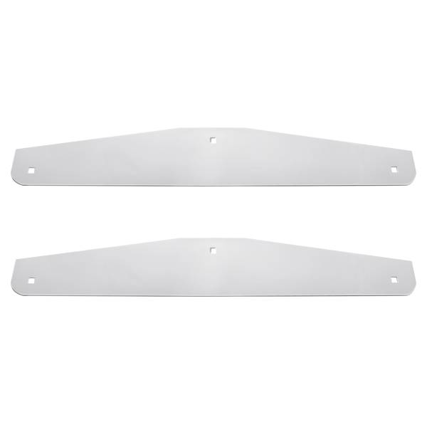 UNITED PACIFIC - UNITED PACIFIC - 21409P - PLACAS DE GUARDABARROS INFERIORES DE ACERO INOXIDABLE DE 24" X 4" - PERNO A TRAVÉS (TARJETA DE 2)