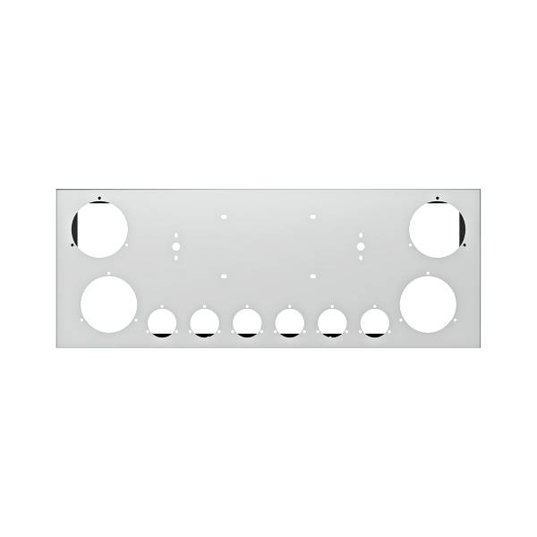 UNITED PACIFIC - UNITED PACIFIC - 21493 - PANEL DE LUZ CENTRAL TRASERA DE ACERO INOXIDABLE DE 33-3/4" CON CUATRO CORTES DE LUCES DE 4" Y SEIS DE 2"