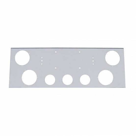 UNITED PACIFIC - UNITED PACIFIC - 21495 - PANEL DE LUZ CENTRAL TRASERO DE ACERO INOXIDABLE CON CUATRO CORTES DE LUCES DE 4" Y TRES CORTES DE LUCES DE 2-1/2"