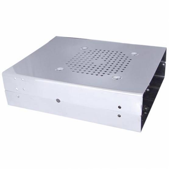UNITED PACIFIC - UNITED PACIFIC - 21713 - CAJA INOXIDABLE PARA C.B. - SALIDA FRONTAL Y ORIFICIO PARA ALTAVOZ