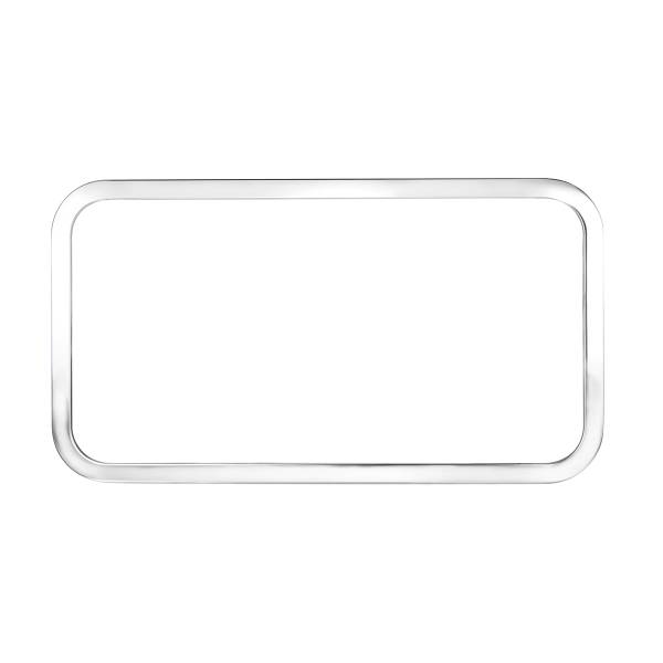 UNITED PACIFIC - UNITED PACIFIC - 21723B - EMBELLECEDOR DE VENTANA DE DORMITORIO TRASERO DE ACERO INOXIDABLE PETERBILT (A GRANEL)