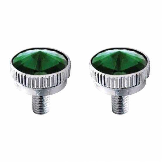 UNITED PACIFIC - UNITED PACIFIC - 21768 - PERNO DE MONTAJE CB DE 6MM CON CRISTAL VERDE (PACK DE 2)
