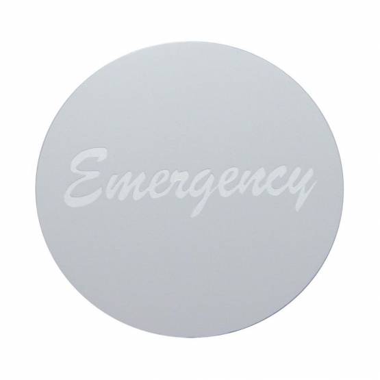 UNITED PACIFIC - UNITED PACIFIC - 23010-4S - SÓLO ETIQUETA DE PERILLA DE VÁLVULA DE AIRE DE ALUMINIO DE EMERGENCIA - PLATA
