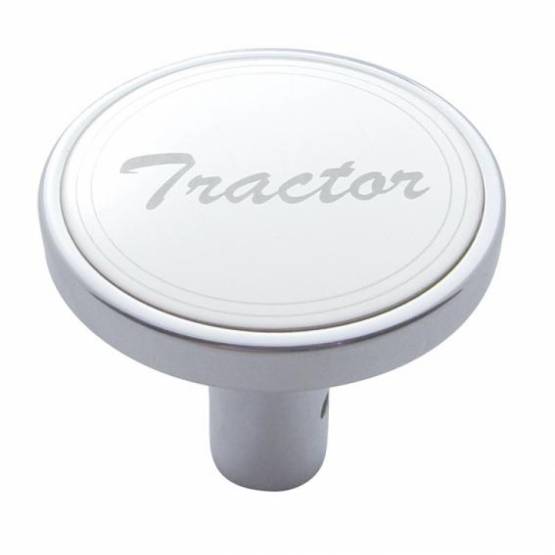 UNITED PACIFIC - UNITED PACIFIC - 23178 - PERILLA DE VÁLVULA DE AIRE LARGA PARA TRACTOR - PLACA DE INOXIDABLE CON ESCRITURA CURSIVA