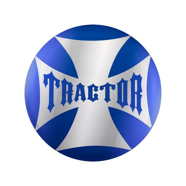 UNITED PACIFIC - UNITED PACIFIC - 23222-2B - TRACTOR CRUZ DE MALTESE PERILLA DE LA VÁLVULA DE AIRE PEGATINA DE COLOR CARAMELO - AZUL ÍNDIGO