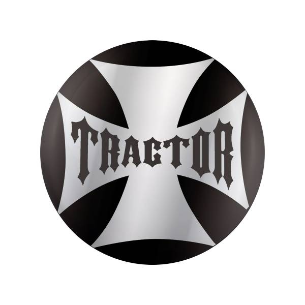 UNITED PACIFIC - UNITED PACIFIC - 23222-2K - TRACTOR MALTESE CROSS PERILLA DE LA VÁLVULA DE AIRE PEGATINA DE COLOR CARAMELO - NEGRO BRILLANTE
