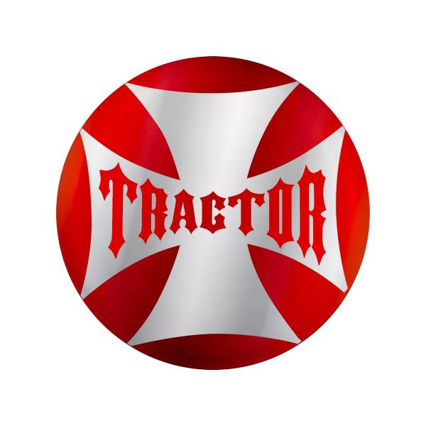 UNITED PACIFIC - UNITED PACIFIC - 23222-2R - PEGATINA DE COLOR CARAMELO PARA LA PERILLA DE LA VÁLVULA DE AIRE DE LA CRUZ DE MALTA DEL TRACTOR - ROJO CANDY