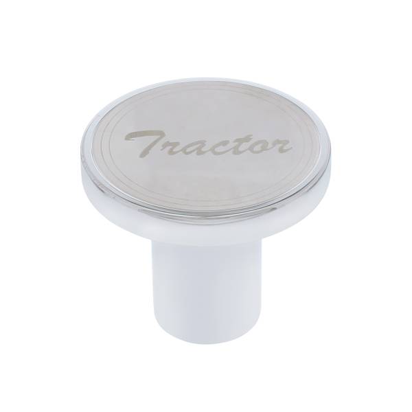UNITED PACIFIC - UNITED PACIFIC - 23364 - POMO DE VÁLVULA DE AIRE DE ALUMINIO CON PLACA DE TRACTOR DE INOXIDABLE - CROMADO