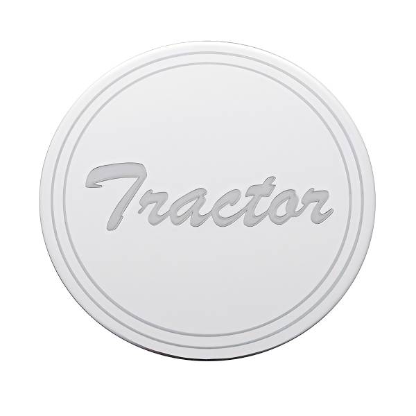 UNITED PACIFIC - UNITED PACIFIC - 23364-1 - PLACA DE PERILLA DE VÁLVULA DE AIRE INOXIDABLE PARA TRACTOR SOLAMENTE - ESCRITURA CURSIVA