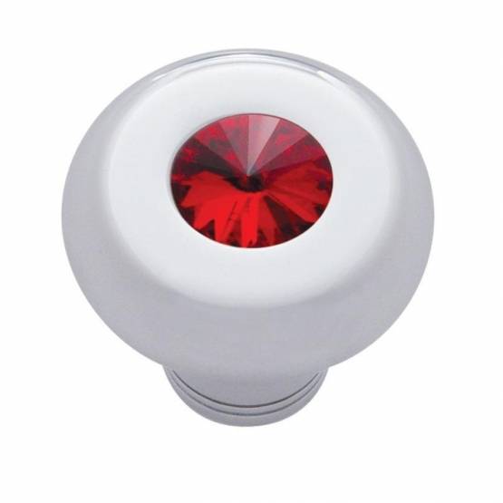 UNITED PACIFIC - UNITED PACIFIC - 23587 - TIRADOR DE SALPICADERO DELUXE PEQUEÑO CON CRISTAL ROJO