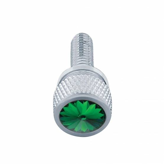 UNITED PACIFIC - UNITED PACIFIC - 23810 - TORNILLO DE TABLERO CORTO DE 3/4" M6-1.0 PARA KENWORTH - CRISTAL VERDE (PAQUETE DE 12)