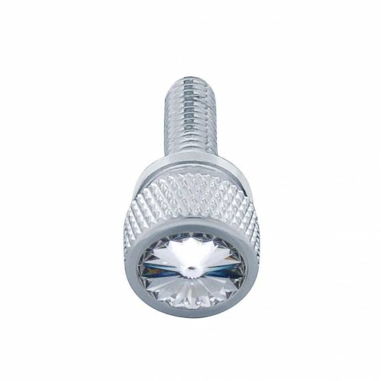UNITED PACIFIC - UNITED PACIFIC - 23813 - TORNILLO DE TABLERO CORTO M6-1.0 DE 3/4" PARA KENWORTH - CRISTAL TRANSPARENTE (PAQUETE DE 12)