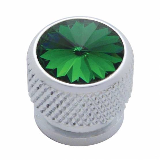 UNITED PACIFIC - UNITED PACIFIC - 23910 - CABEZA DE TORNILLO CROMADA CON CRISTAL VERDE (TARJETA DE 4)