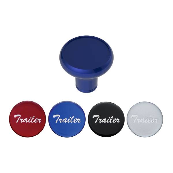 UNITED PACIFIC - UNITED PACIFIC - 23936 - PERILLA DE VÁLVULA DE AIRE DE ALUMINIO DE LUJO CON PEGATINA DE REMOLQUE BRILLANTE MULTICOLOR - AZUL ÍNDIGO