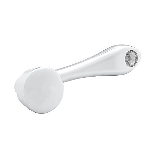 UNITED PACIFIC - UNITED PACIFIC - 24021 - MANIVELA DE VENTANA CROMADA FUNDIDA A PRESIÓN CON ADAPTADOR DE 16 ESTRIAS DE 7/16” DE DIÁMETRO EXTERIOR - LISA
