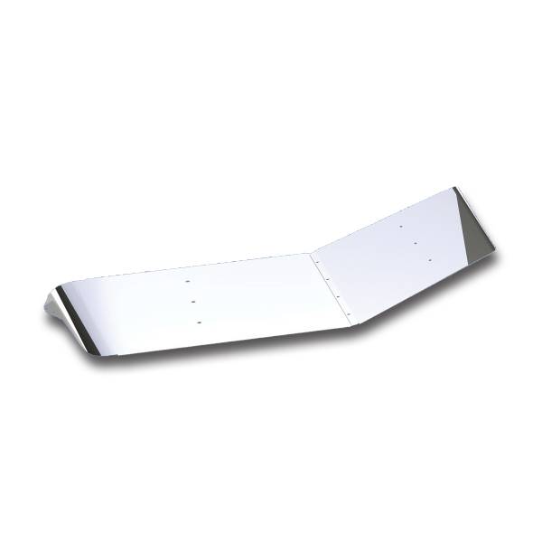 UNITED PACIFIC - UNITED PACIFIC - 29128 - PARASOL DE ESTILO EXTENDIDO DE INOXIDABLE DE 12" PARA PETERBILT 379/388/389/367 DE 2005+ CON CABINA ESTÁNDAR DE TECHO BAJO